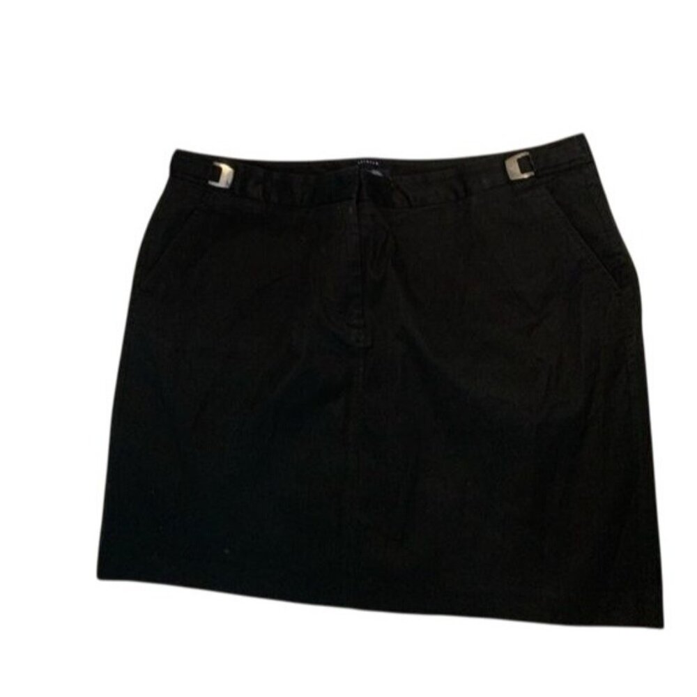 Venezia Jeans Womens Black Stretch Skirt Size 20W